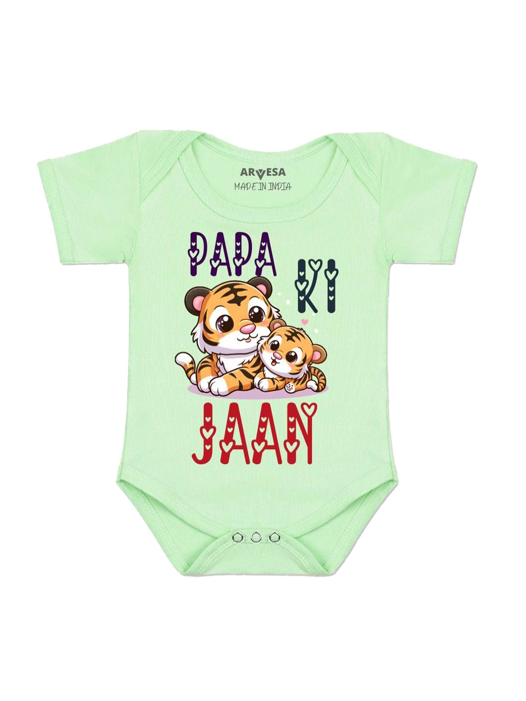 

Arvesa Papa Ki Jaan Printed Romper, Green