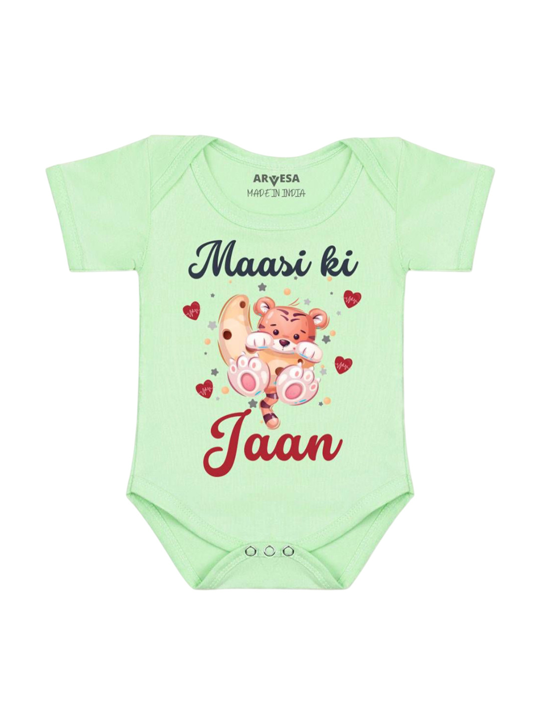 

Arvesa Kids Printed Romper, Green