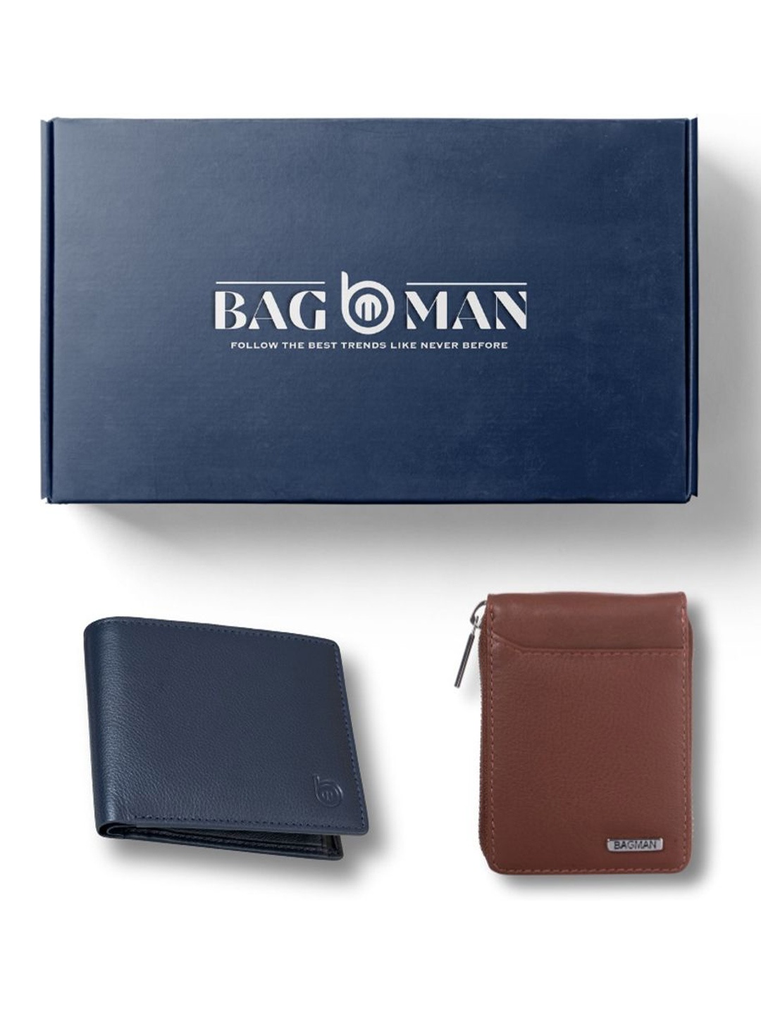 

BAGMAN Unisex Accessory Gift Set of, Brown