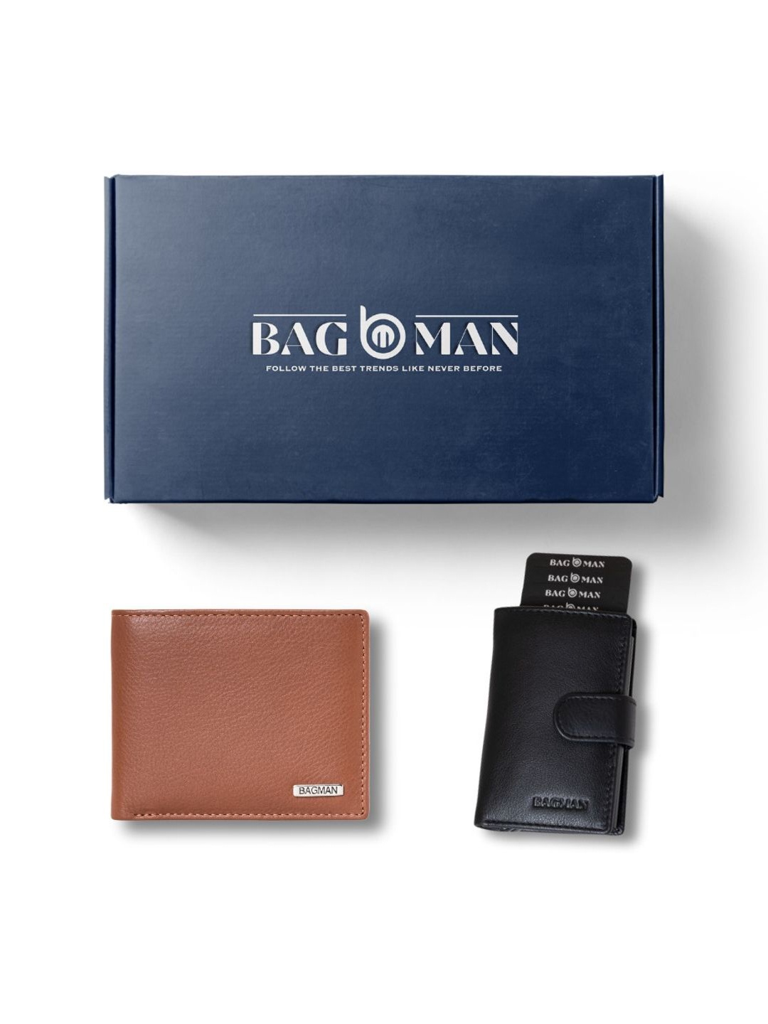 

BAGMAN Unisex Accessory Gift Set of, Black