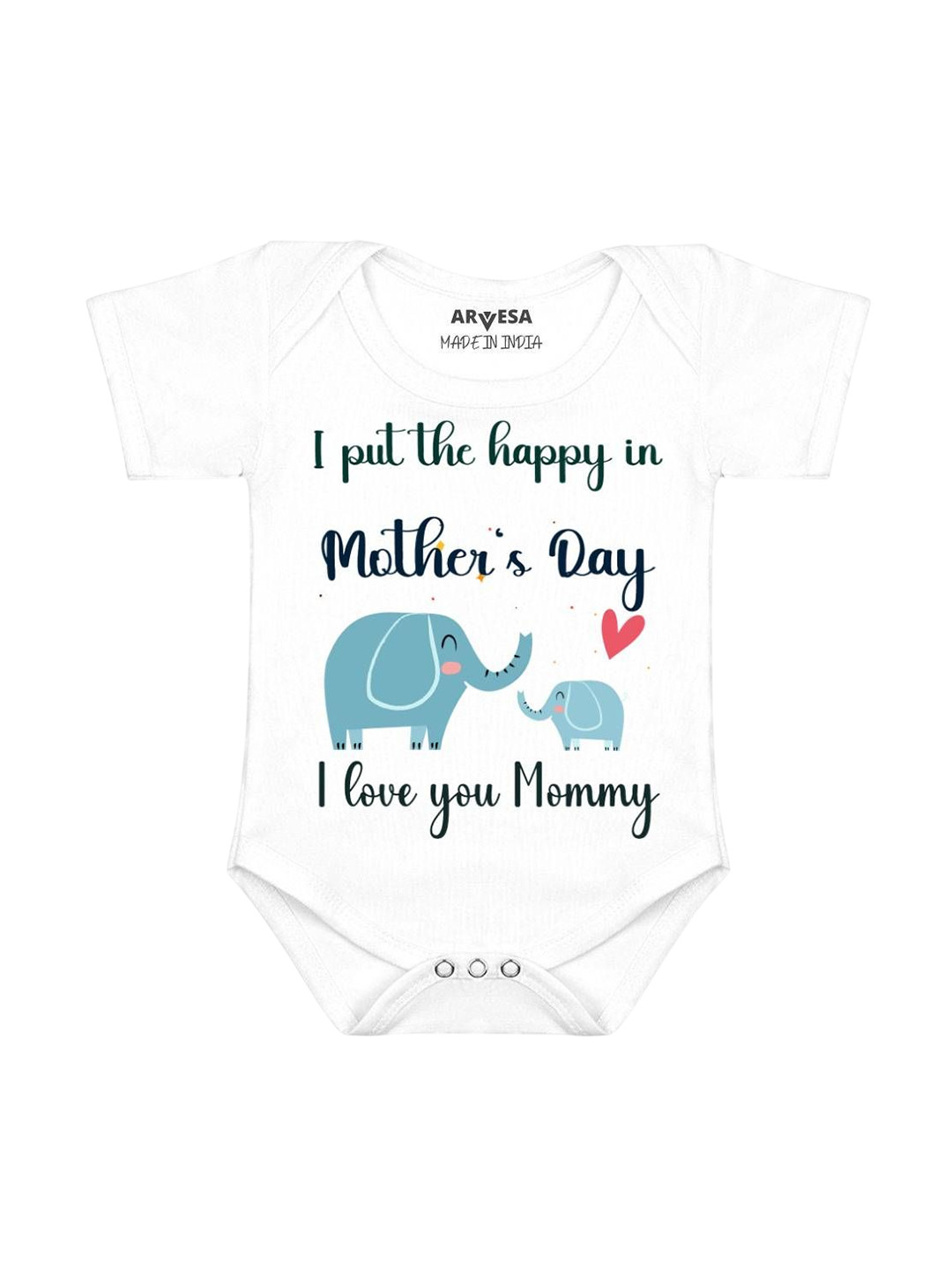 

Arvesa Infants Printed Bodysuit, White