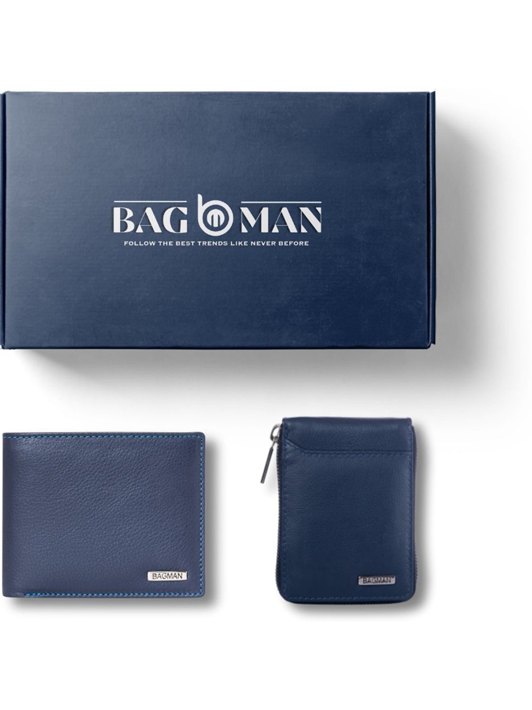 

BAGMAN Unisex Accessory Gift Set of, Navy blue