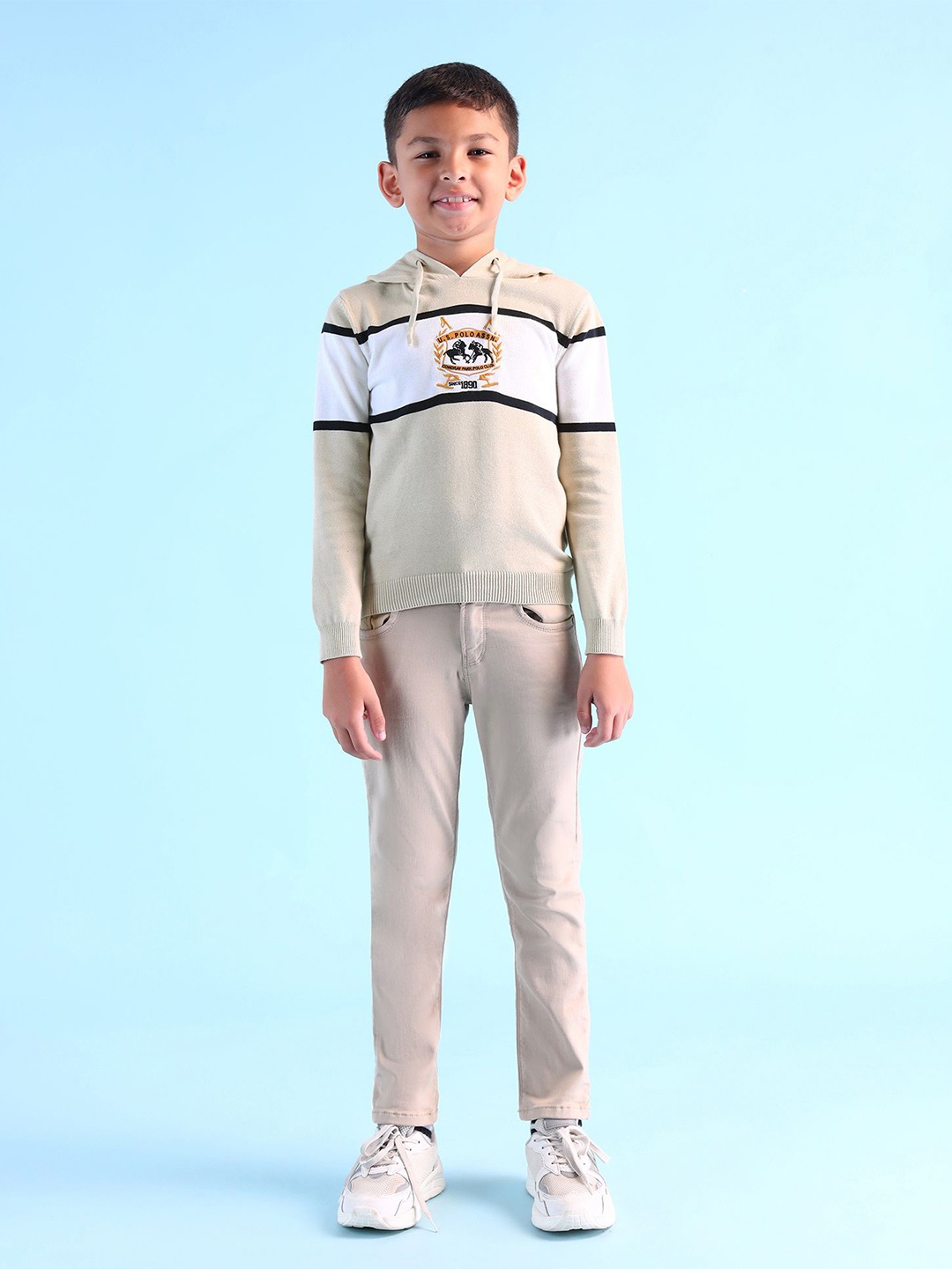 

U.S. Polo Assn. Kids Boys Pullover, Beige