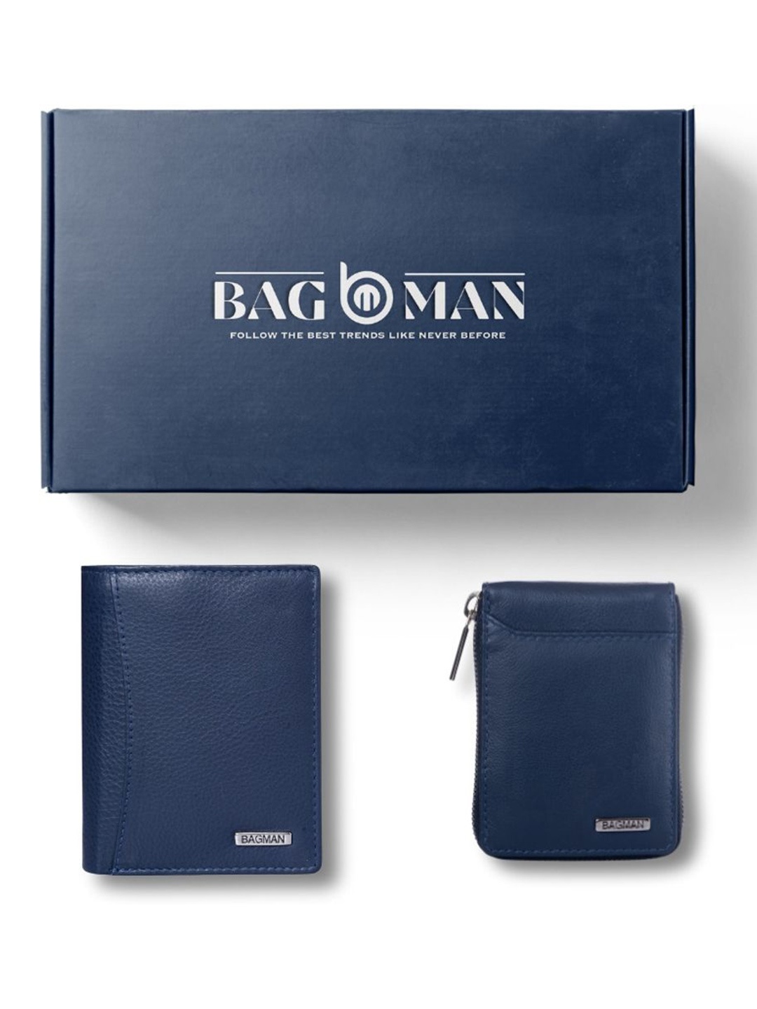 

BAGMAN Unisex Accessory Gift Set of, Navy blue