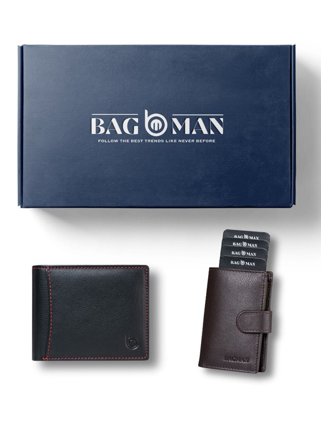 

BAGMAN Unisex Accessory Gift Set of, Black