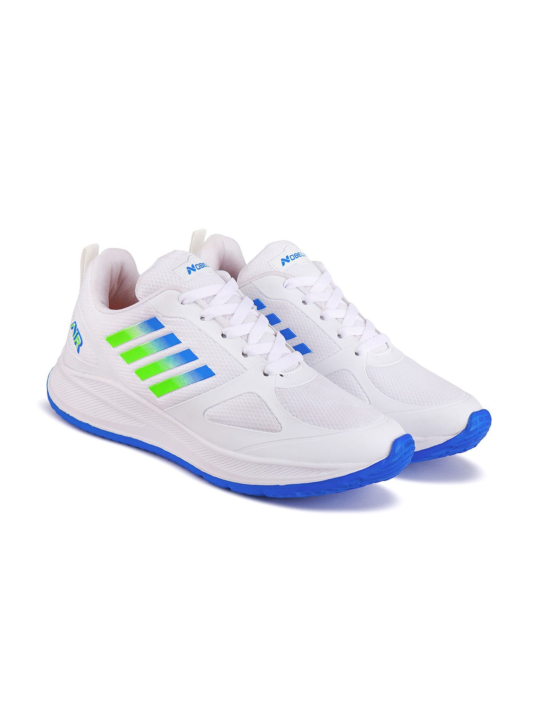 

NOBELITE Men Running Non-Marking Shoes, White