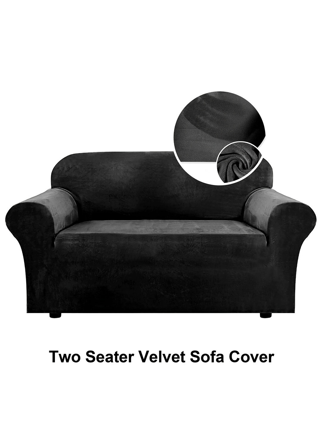 

Myntra Elegant Homes Grey Solid Velvet 1 Piece Sofa Cover With Arms