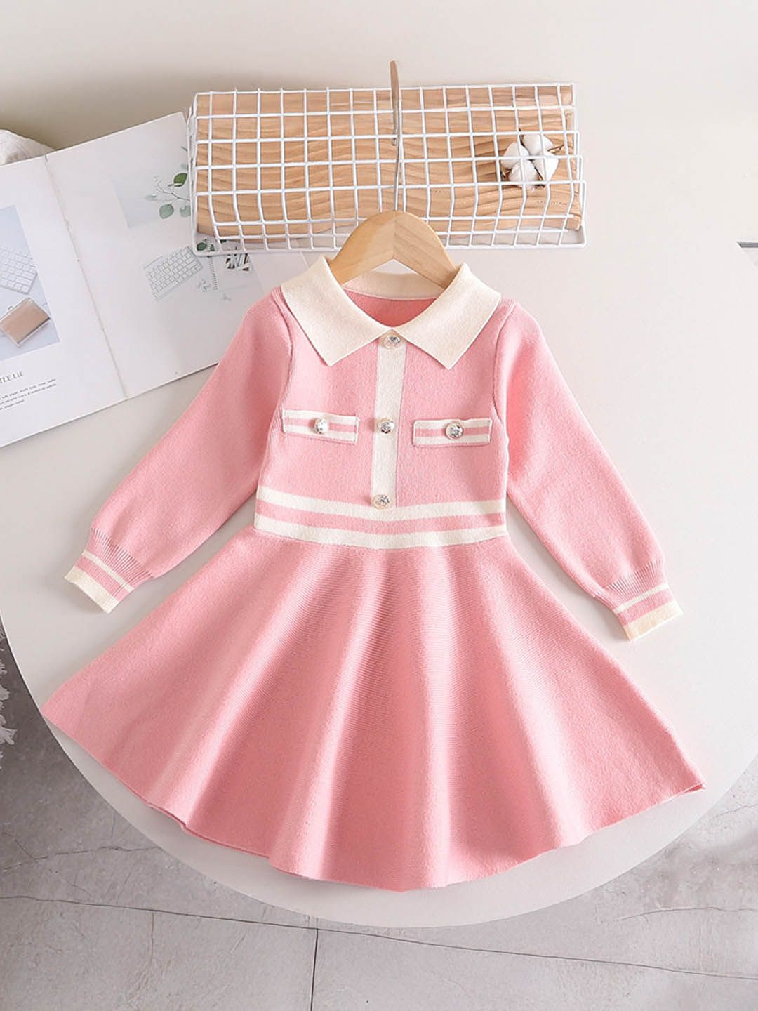 

Xsole Fit & Flare Dress, Pink