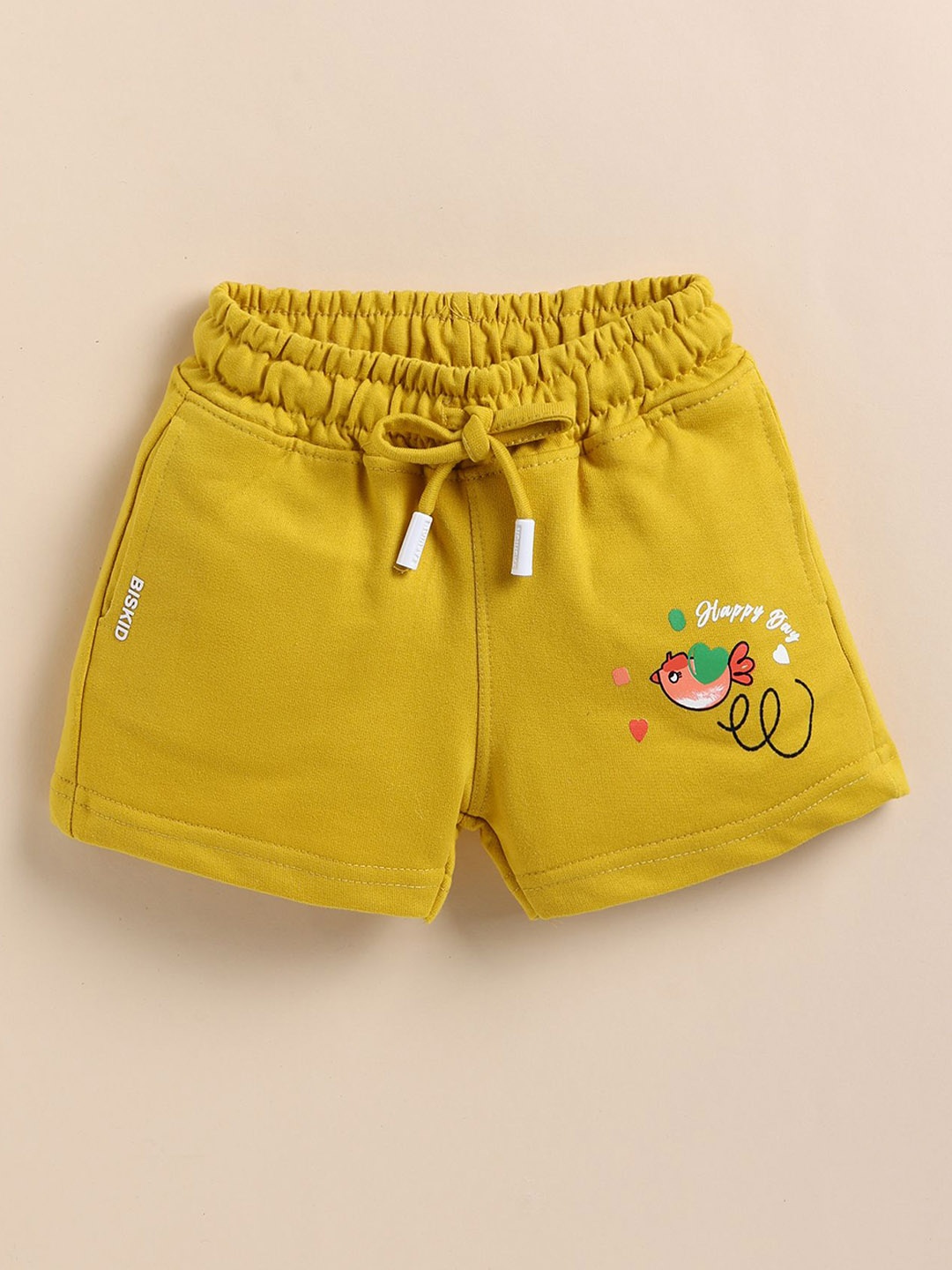 

Annie Girls Printed Mid-Rise Cotton Hot Pants, Yellow