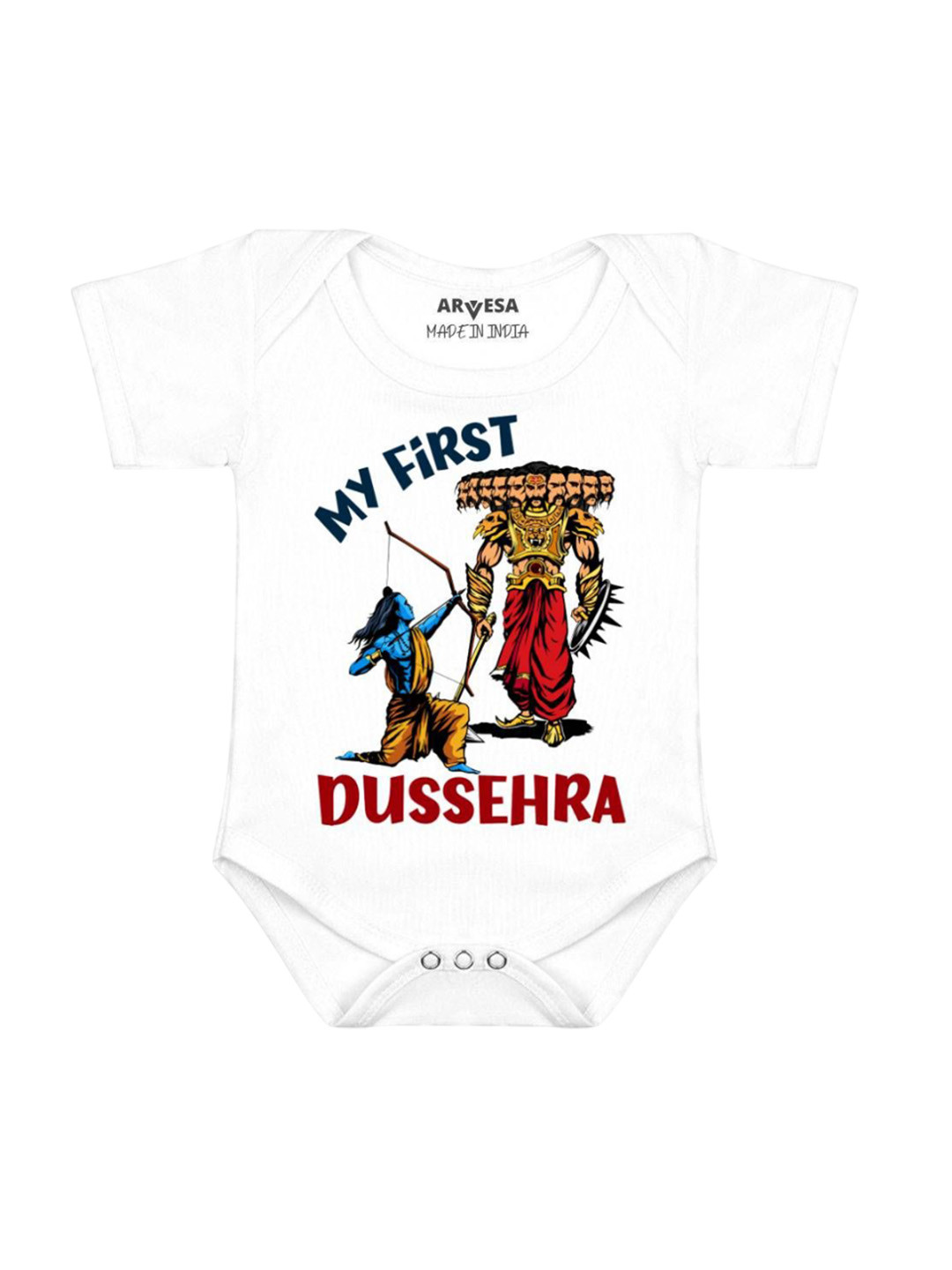 

Arvesa Infants Printed Bodysuit, White
