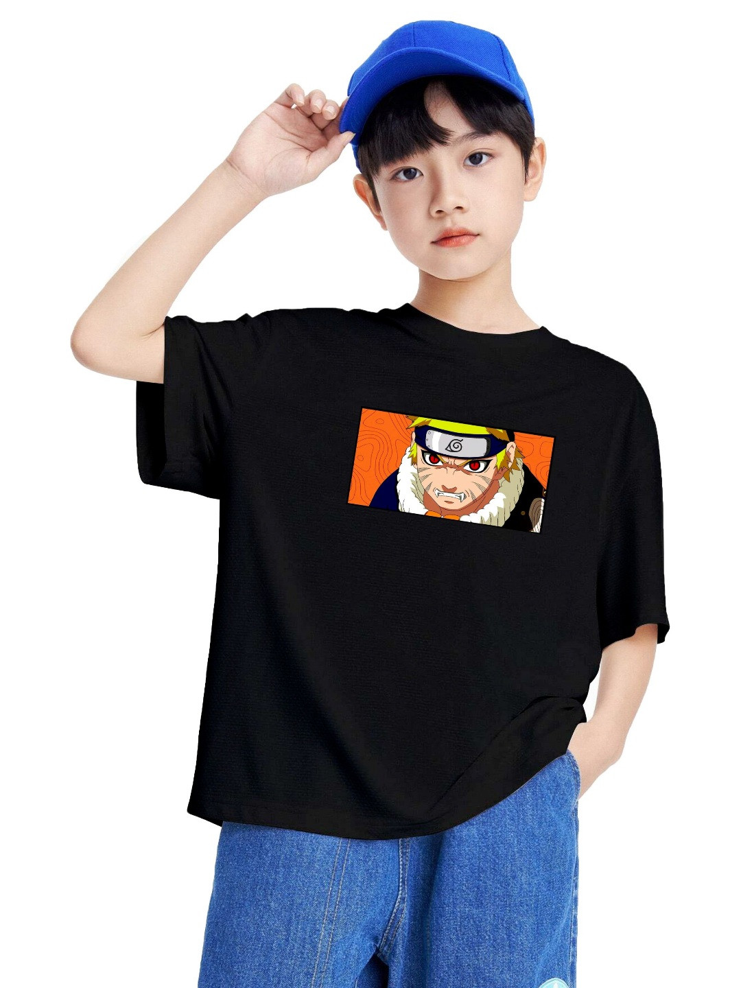 

MODARUE Boys Printed T-shirt, Black