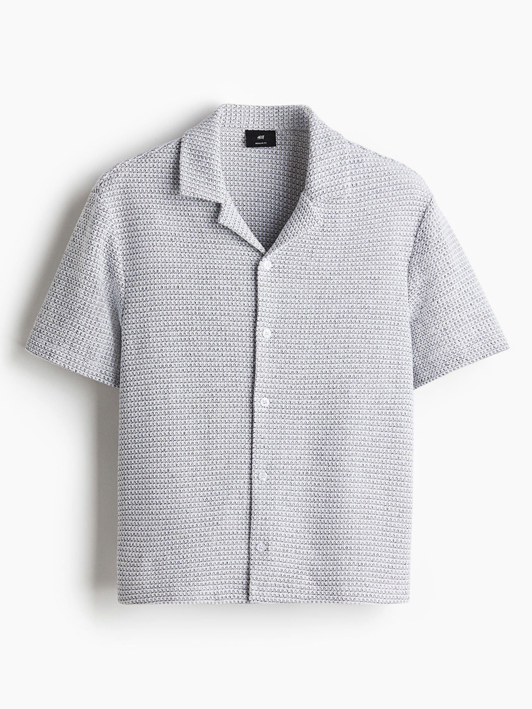 

H&M Regular Fit Resort Shirt, Grey