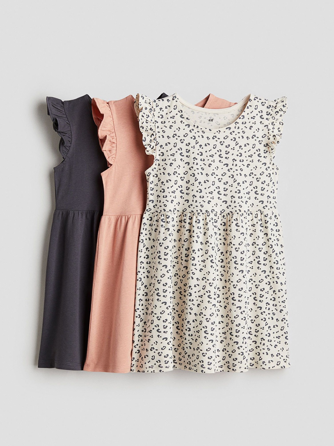 

H&M 3-Pack Jersey Dresses, Orange