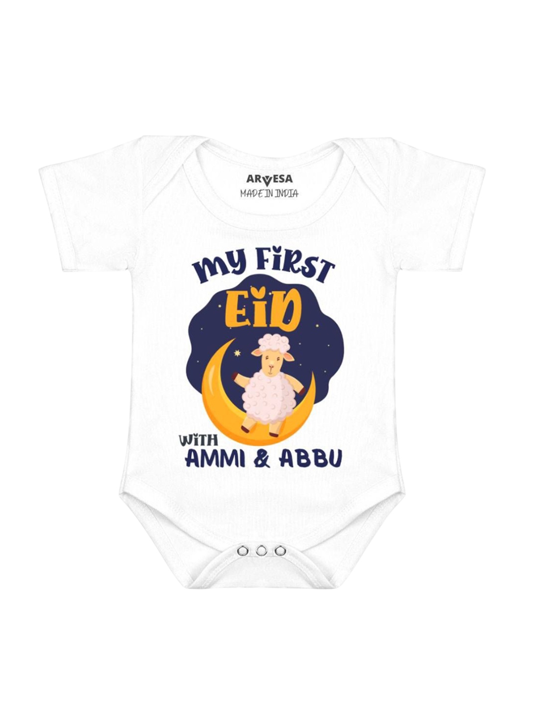 

Arvesa Infants Printed Bodysuit, White