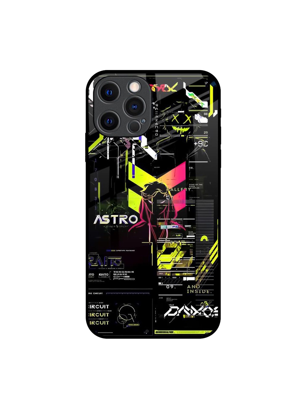

QRIOH Typography Printed iPhone 12 Pro Back Case Mobile Accessories, Black