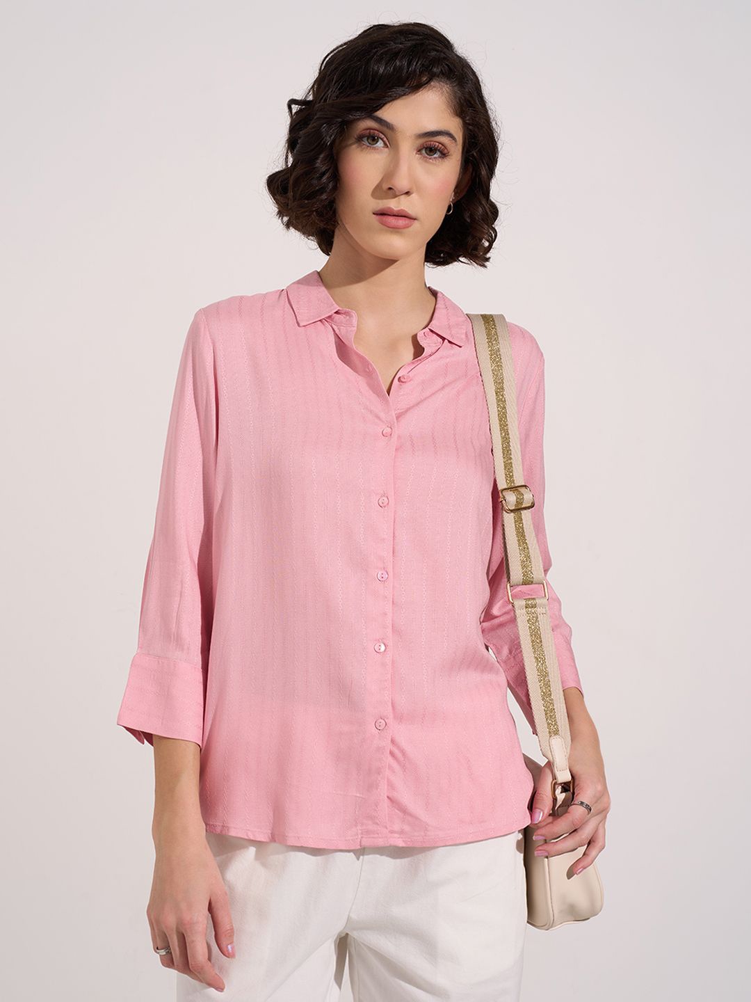 

Honey by Pantaloons Shirt Style Top, Pink