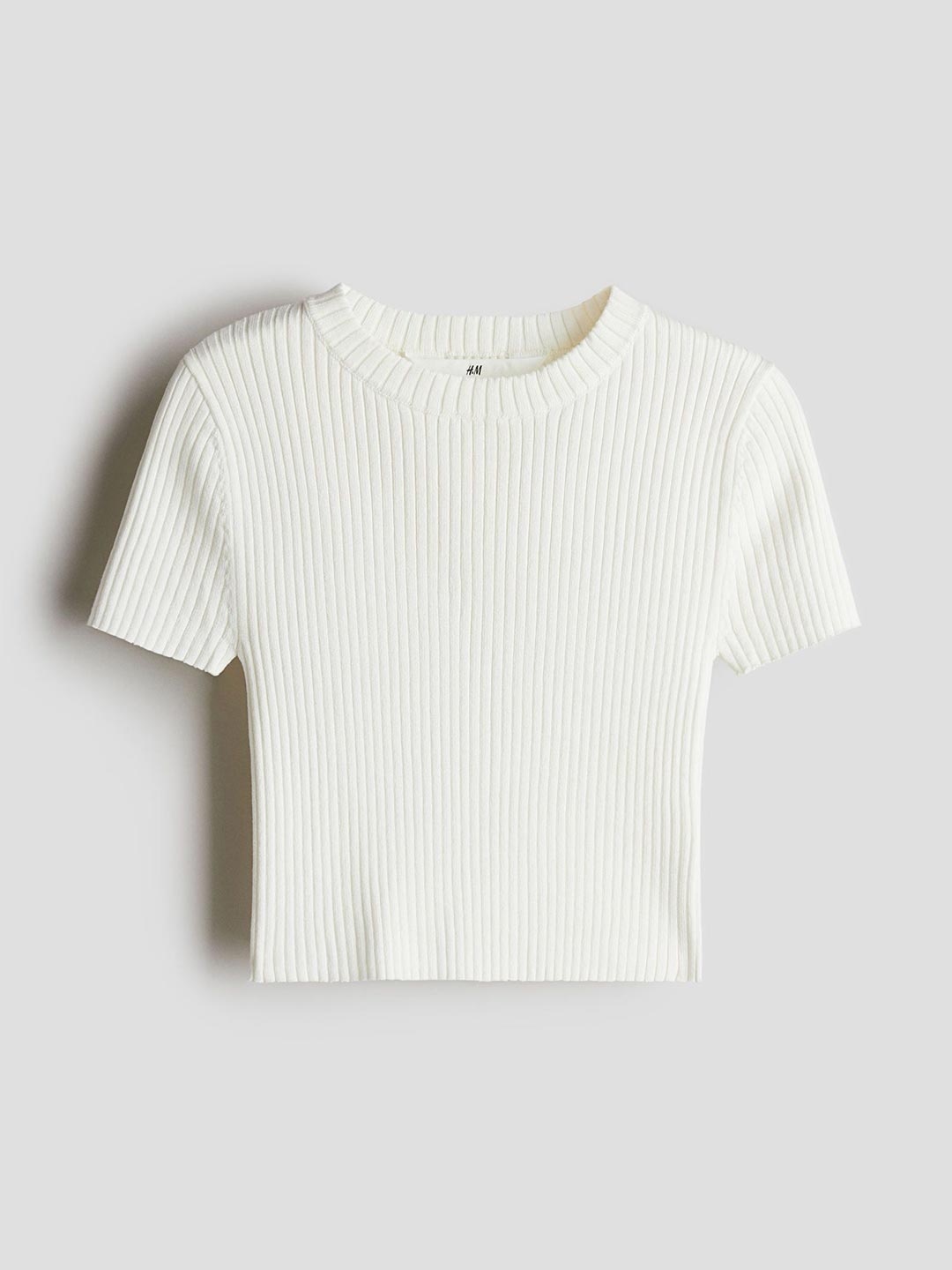 

H&M Rib-Knit Top, White
