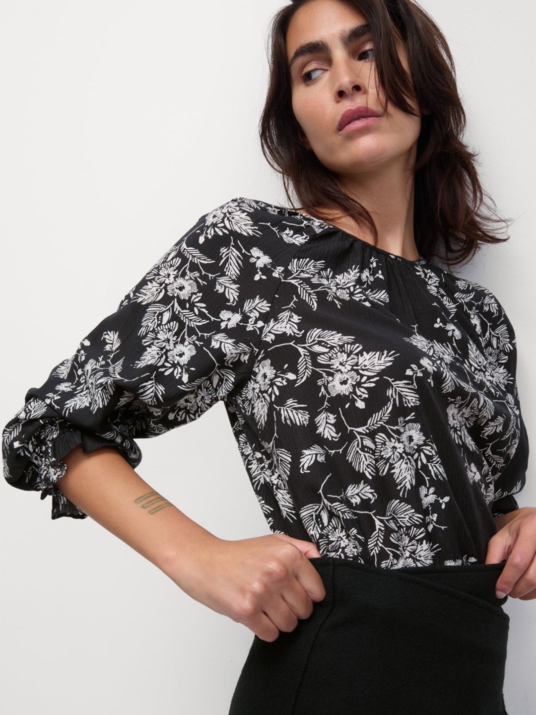 

Marks & Spencer Floral Print Top, Multi