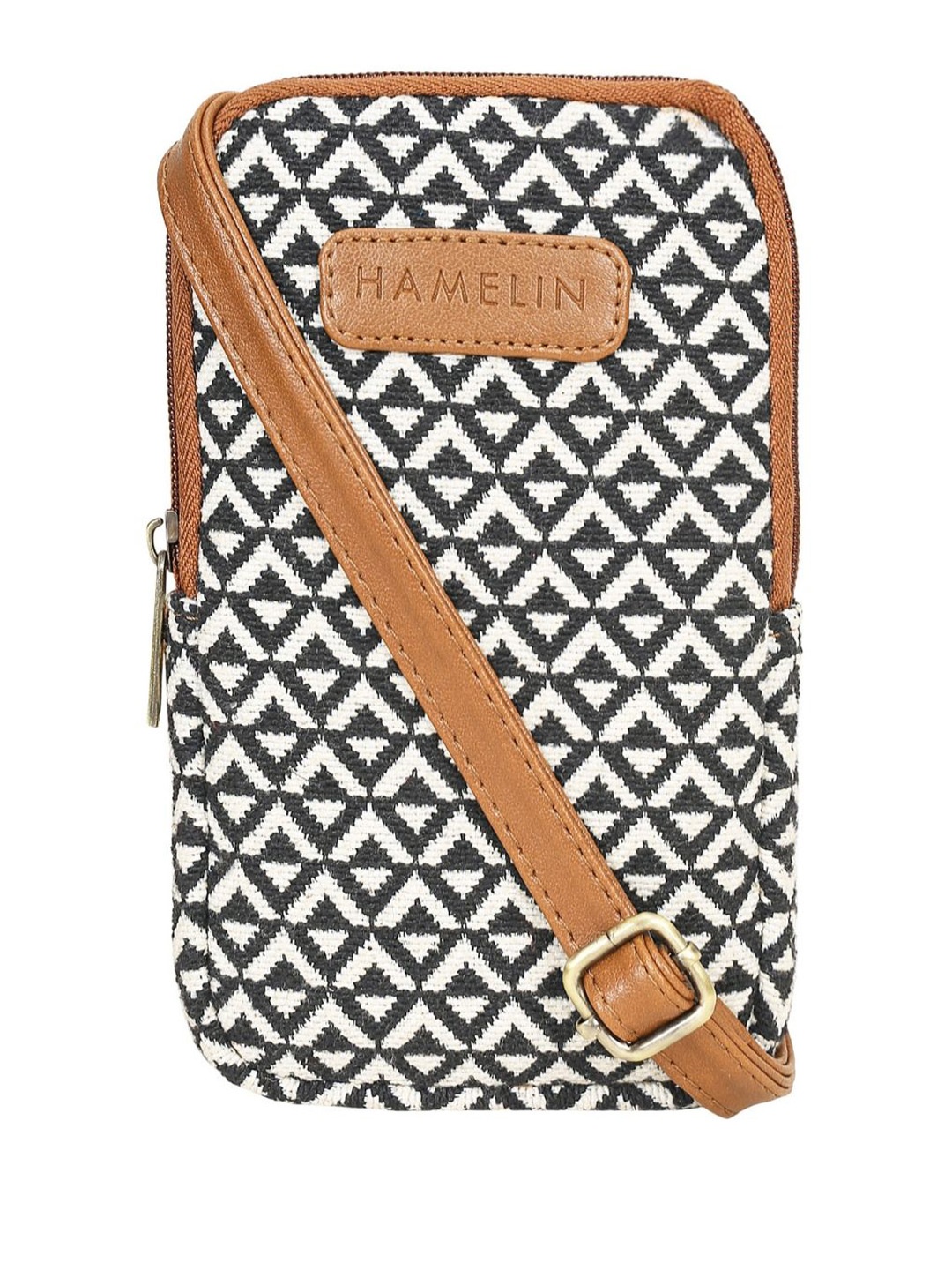 

HAMELIN PU Bucket Sling Bag with Bow Detail, White