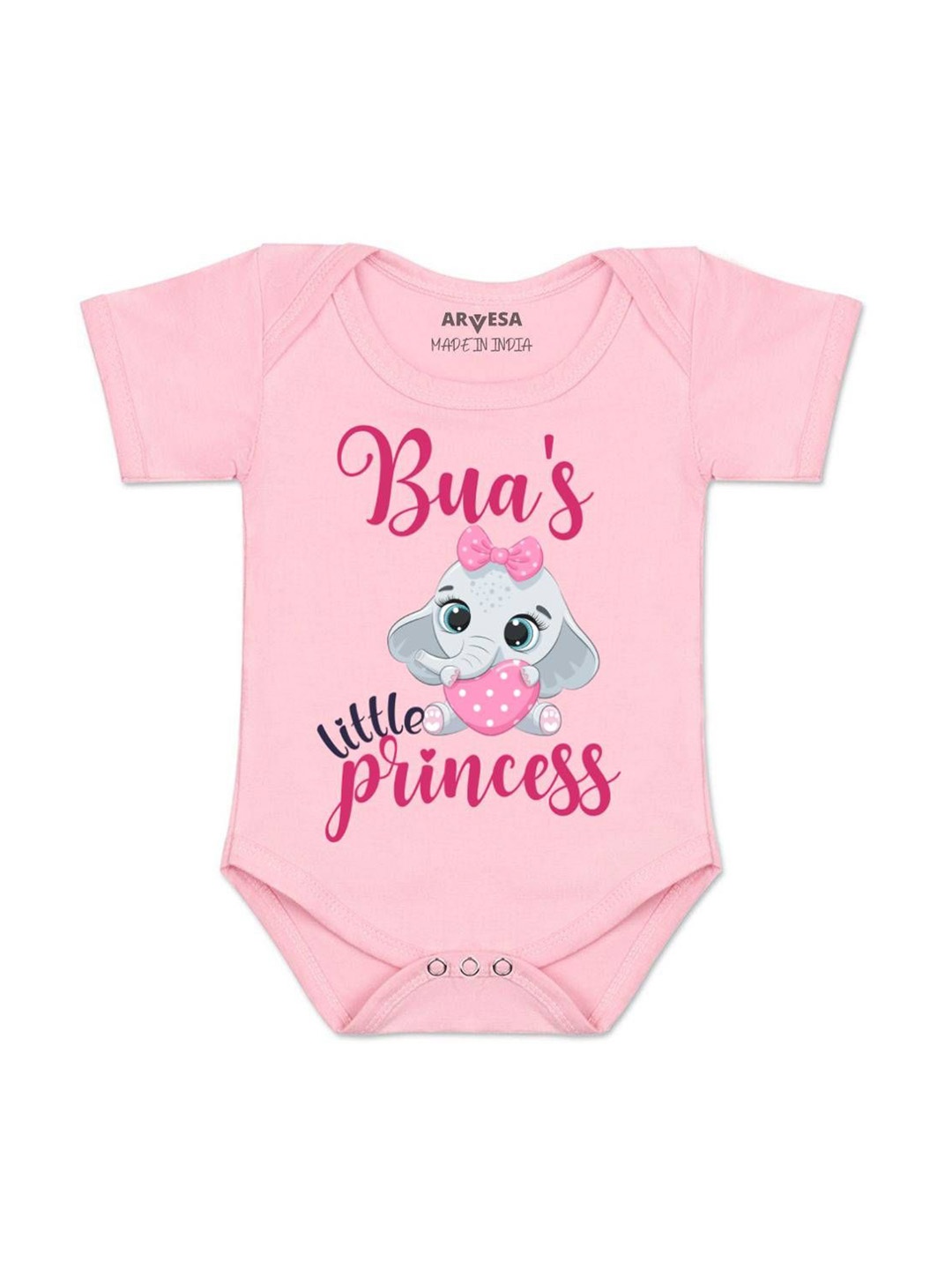 

Arvesa Bua Little Princess Printed Romper, Pink