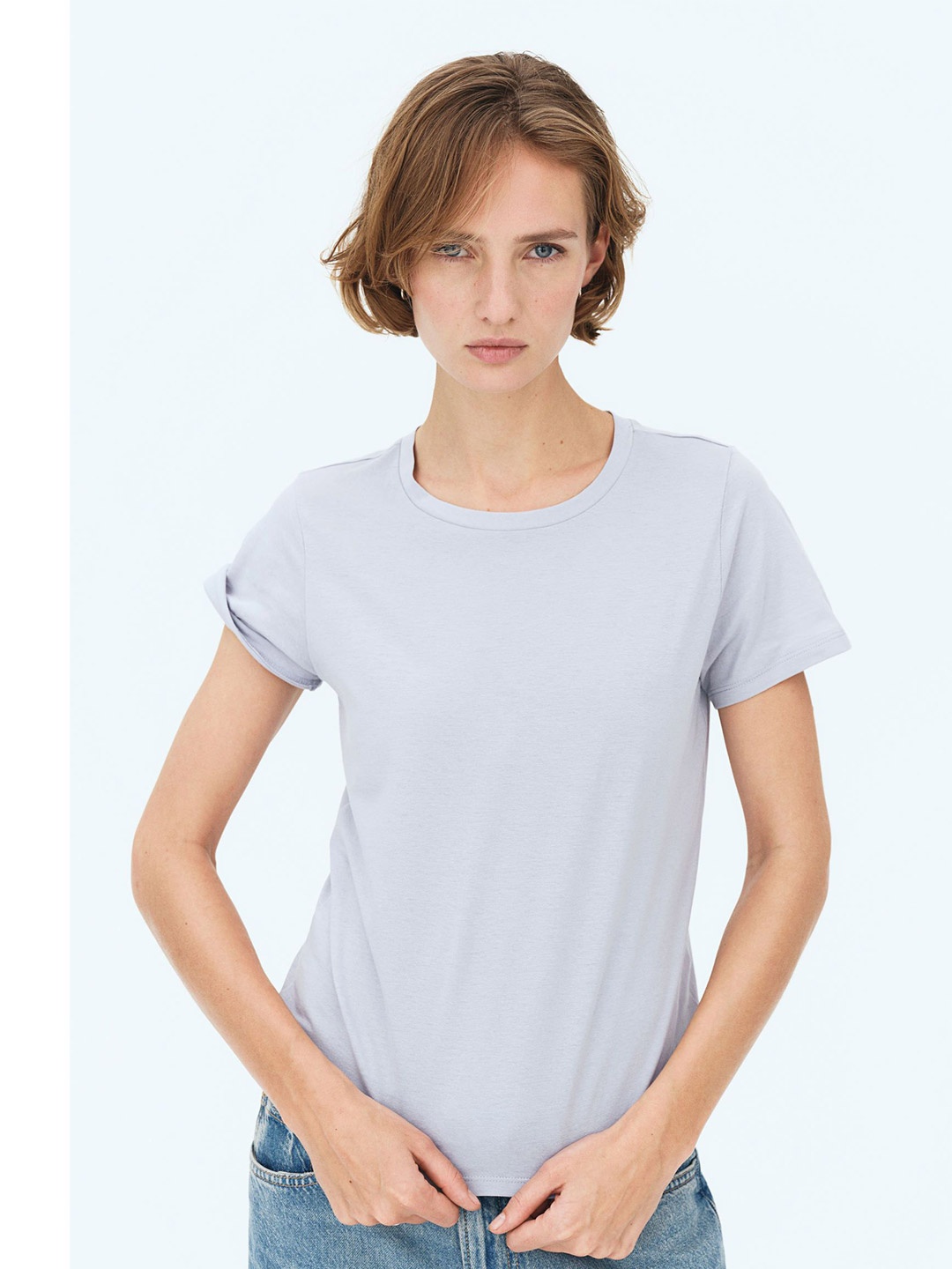 

H&M Cotton T-shirt, Blue