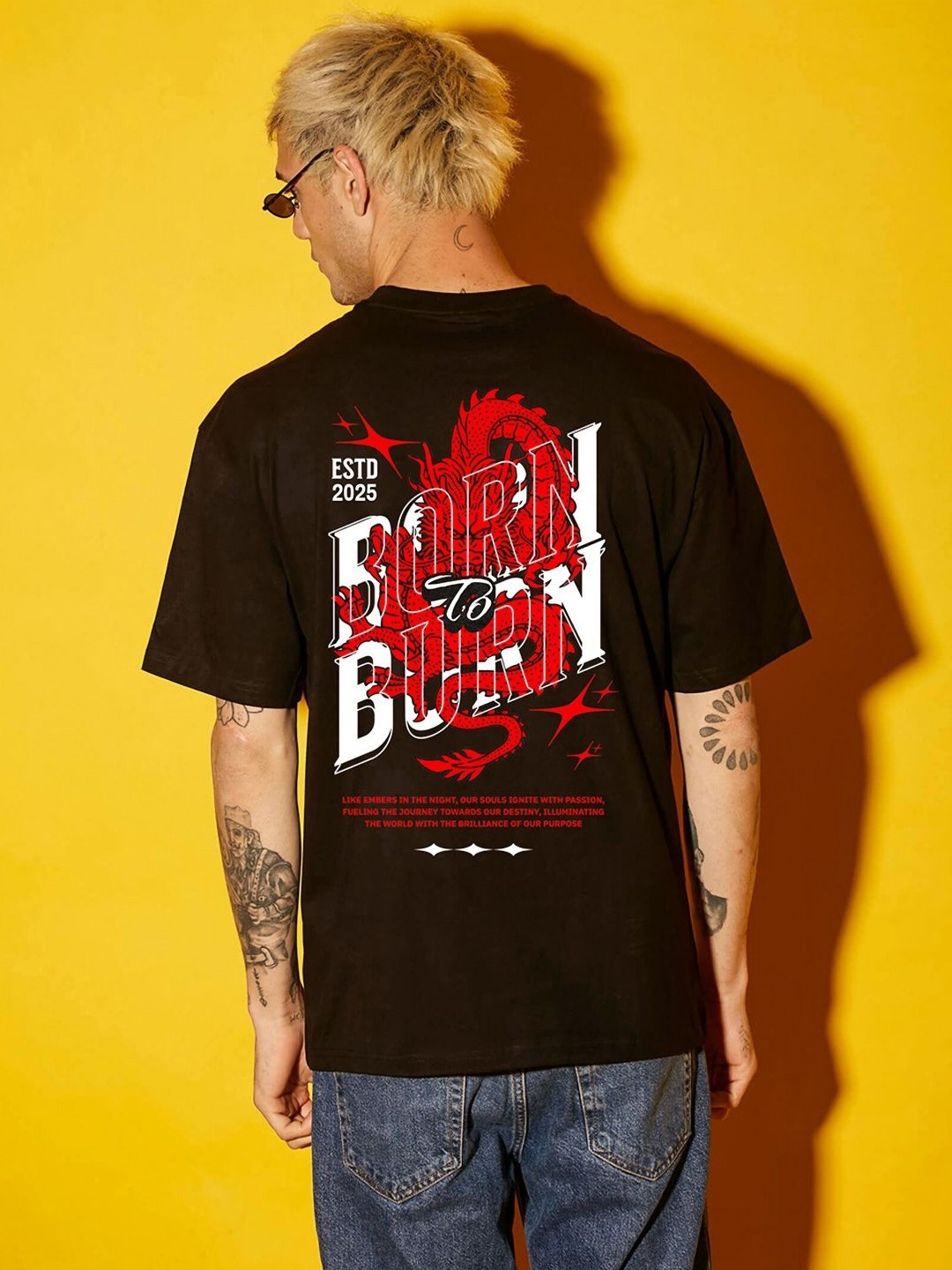 

BDSQUARE Men T-shirt, Black