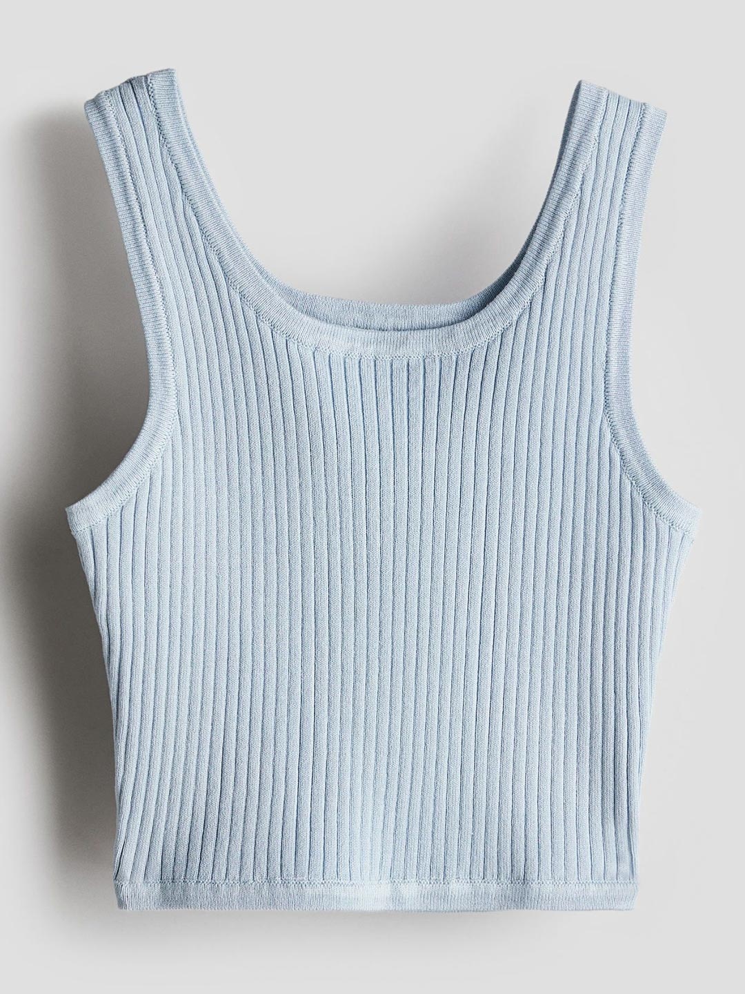 

H&M Rib-Knit Vest Top, Blue