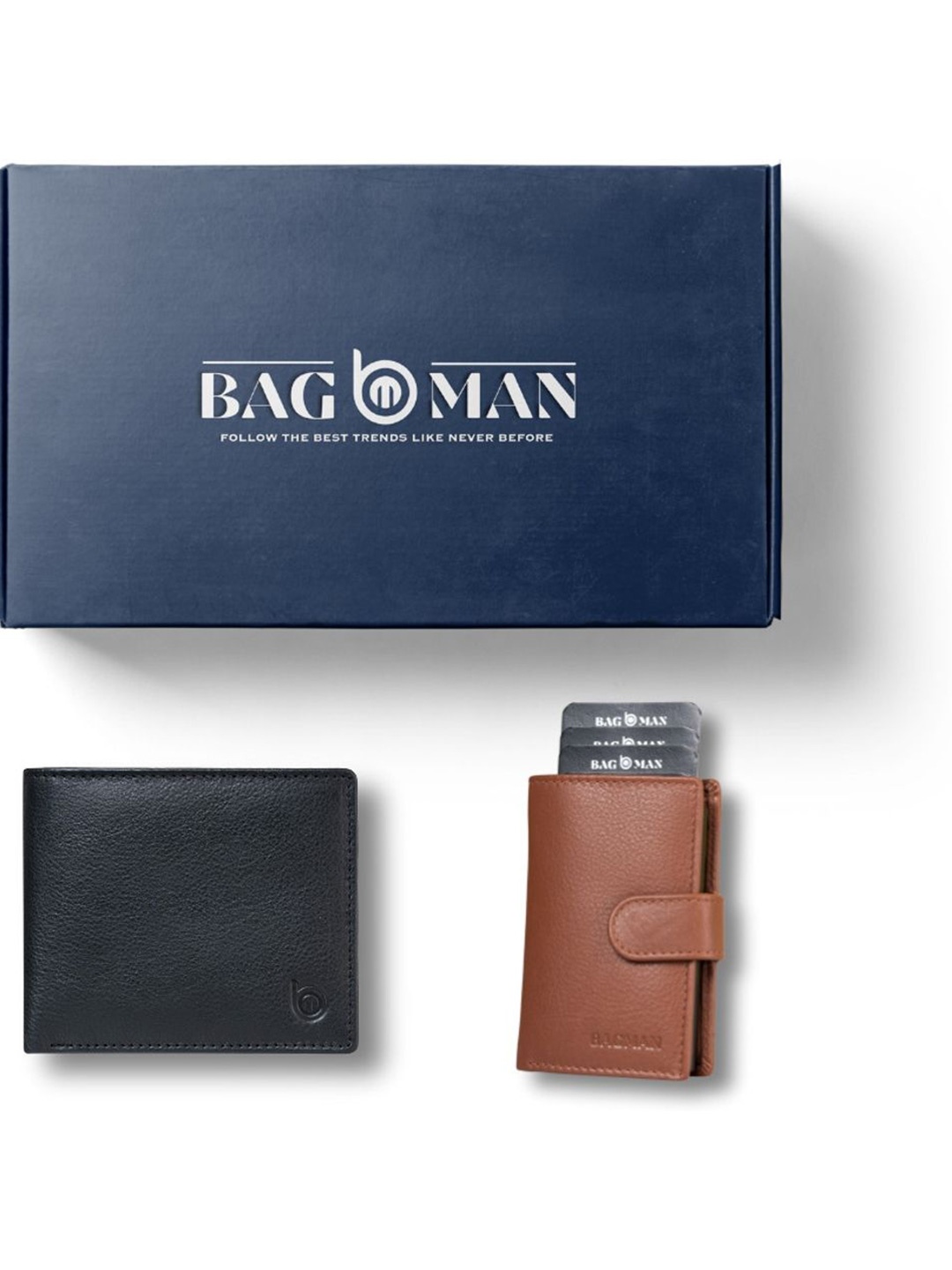 

BAGMAN Unisex Accessory Gift Set of, Brown