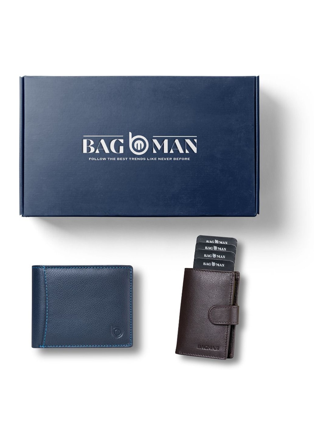 

BAGMAN Unisex Accessory Gift Set of, Blue