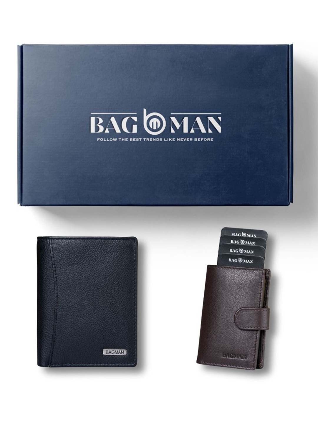 

BAGMAN Unisex Accessory Gift Set of, Black