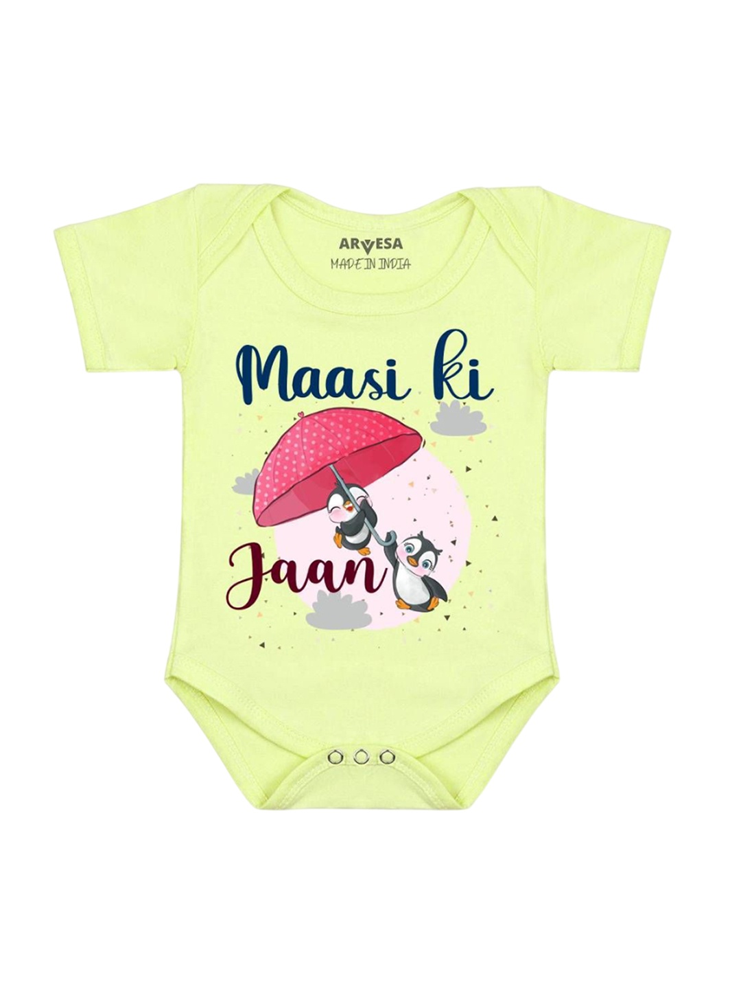 

Arvesa Kids Printed Romper, Yellow