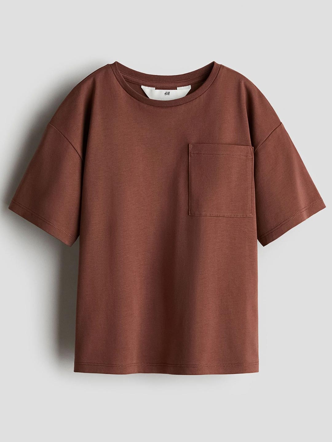 

H&M Pima Cotton T-shirt, Brown