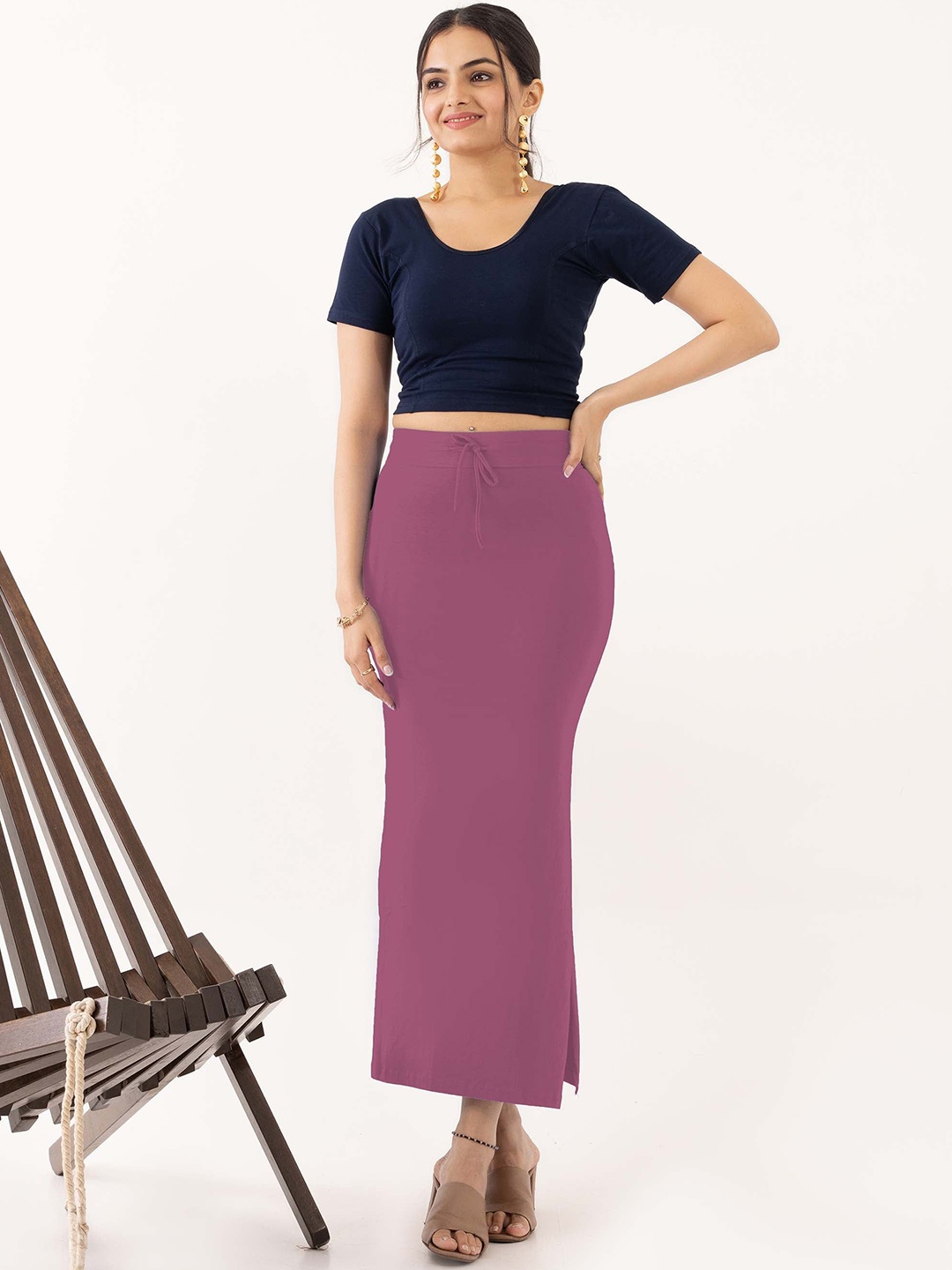 

IndianRang 4-Way Stretchable Seamless Saree Shapewear, Lavender