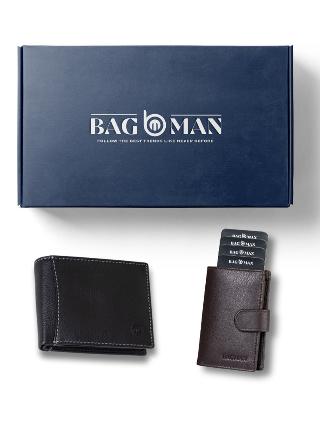 

BAGMAN Unisex Accessory Gift Set of, Brown