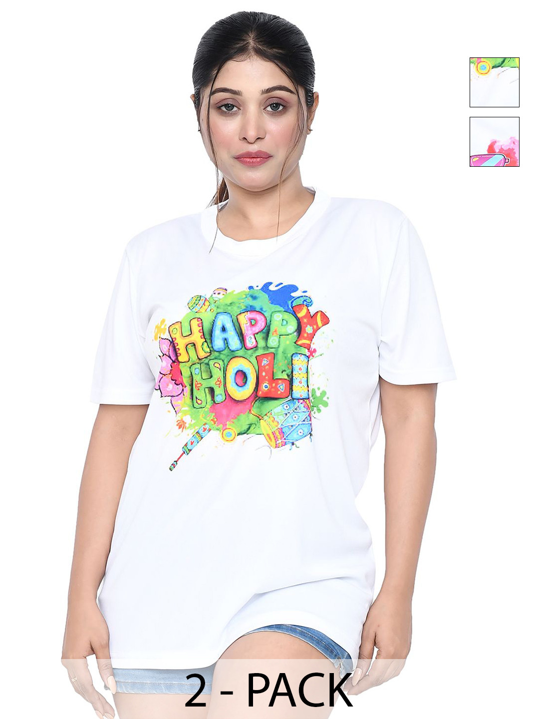 

RAPL Women 2 Printed T-shirt, White