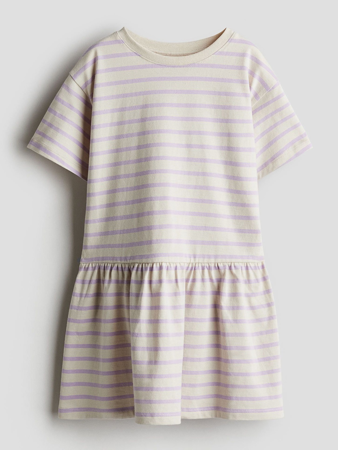

H&M Cotton Jersey Dress, Beige