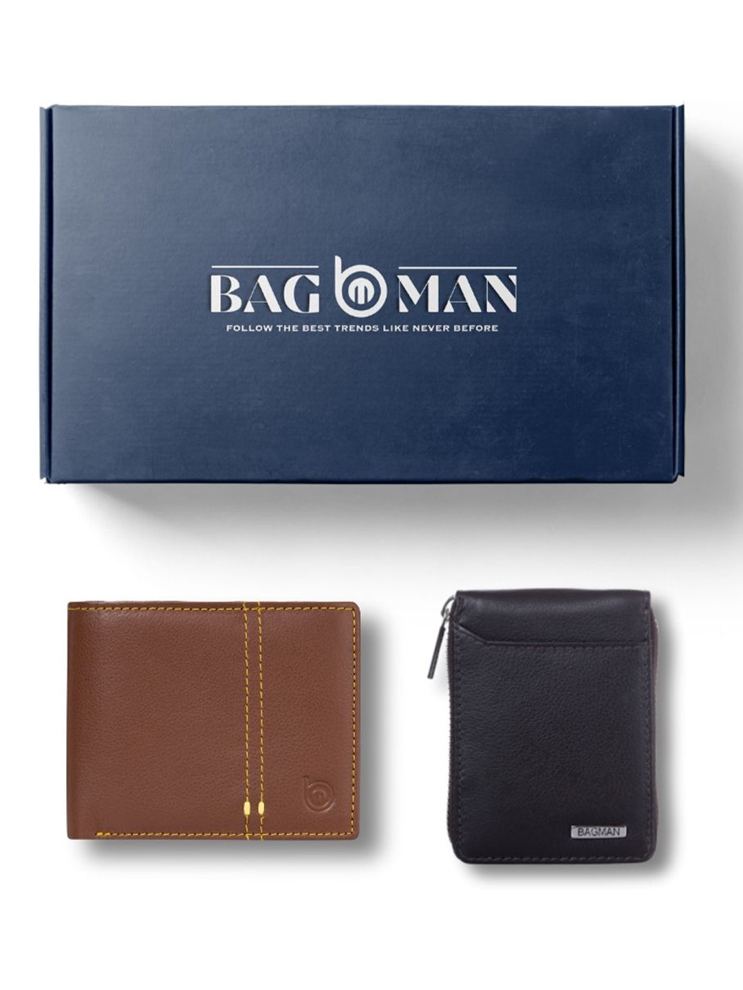 

BAGMAN Unisex Accessory Gift Set of, Brown