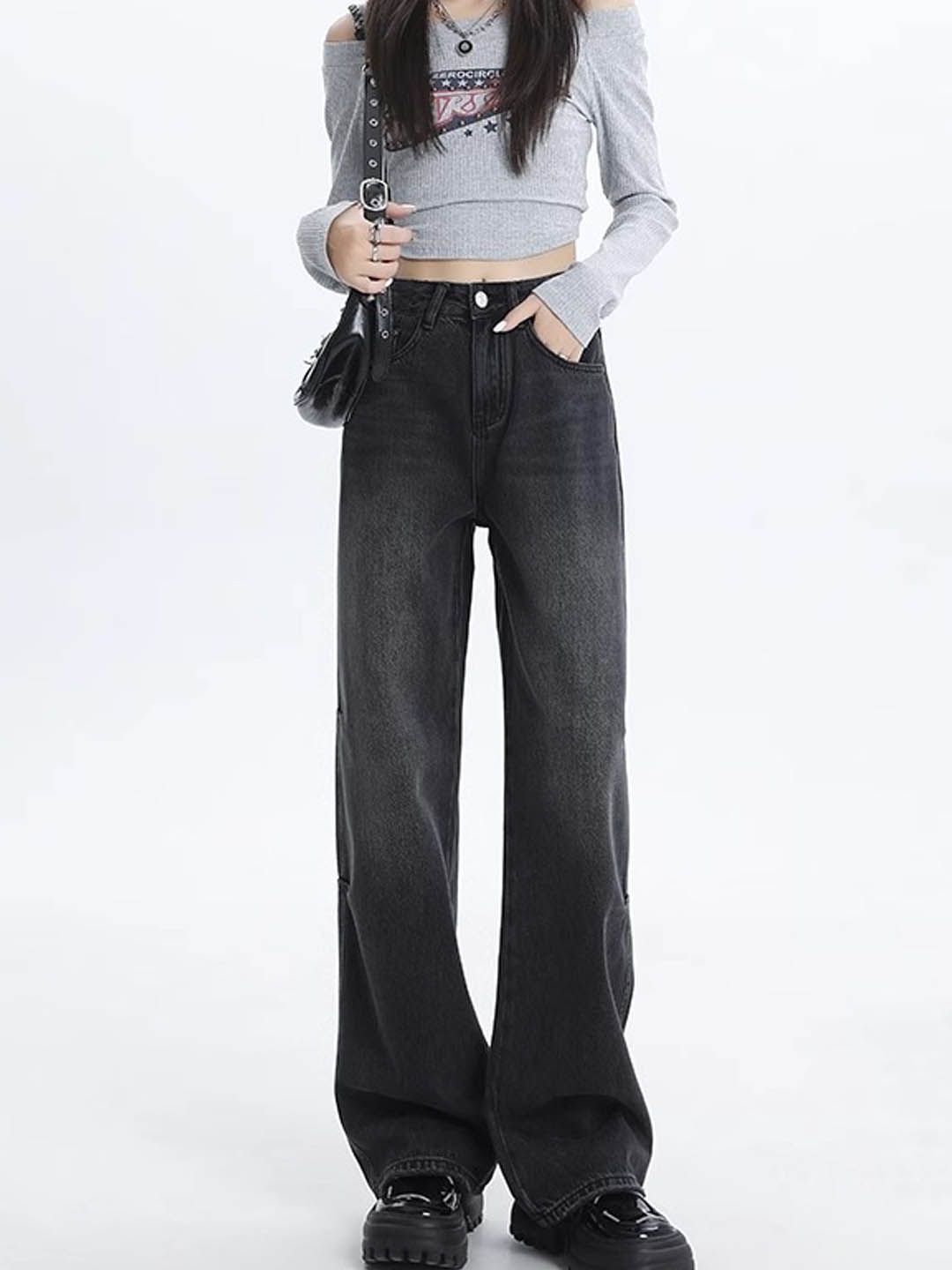 

StyleCast Women Light Fade Jeans, Black