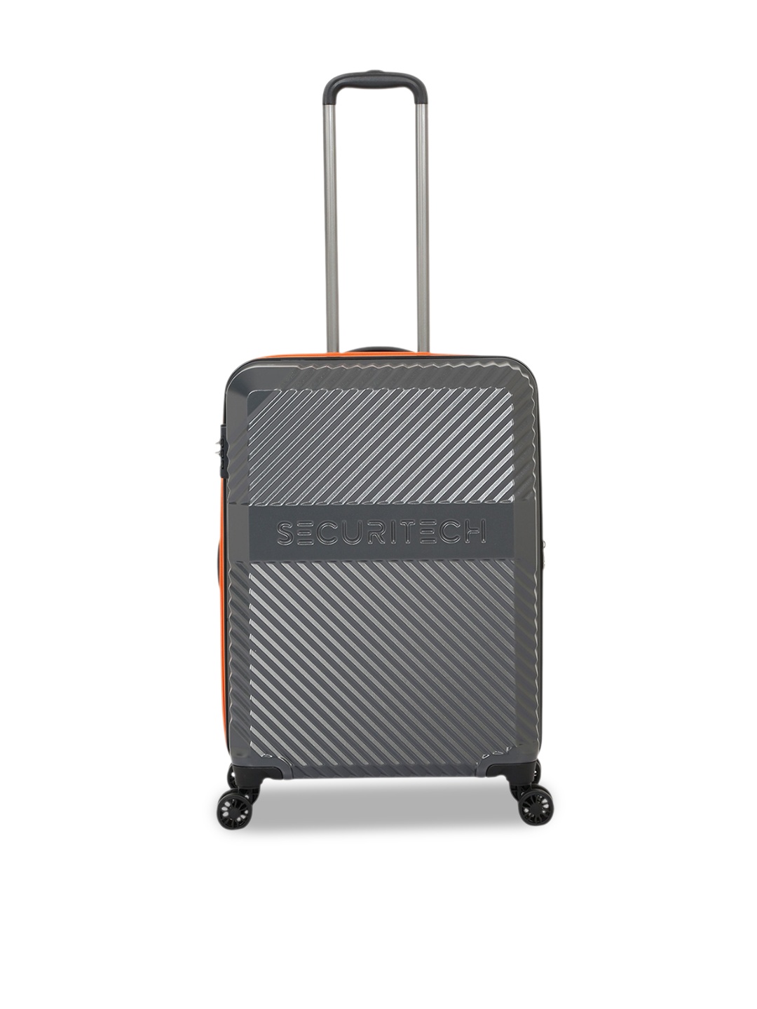 

SECURITECH PATROL Hard-Sided Cabin Trolley Bag, Grey
