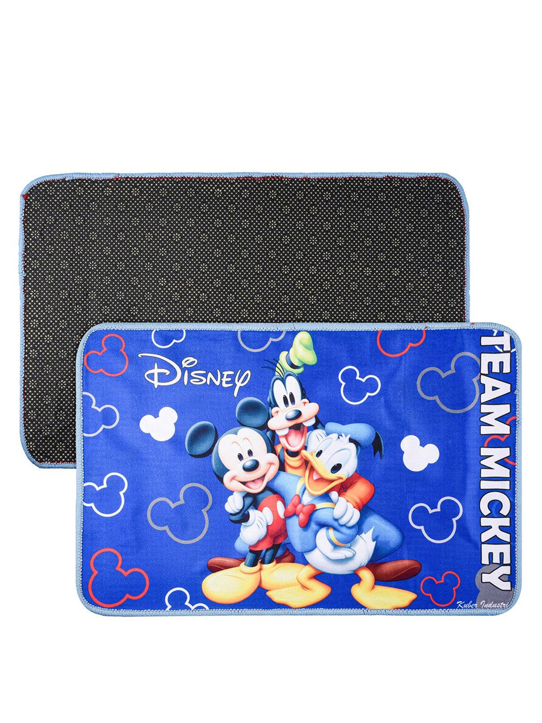

Kuber Industries Blue & Red Mickey Printed Rectangle Shaped Doormat