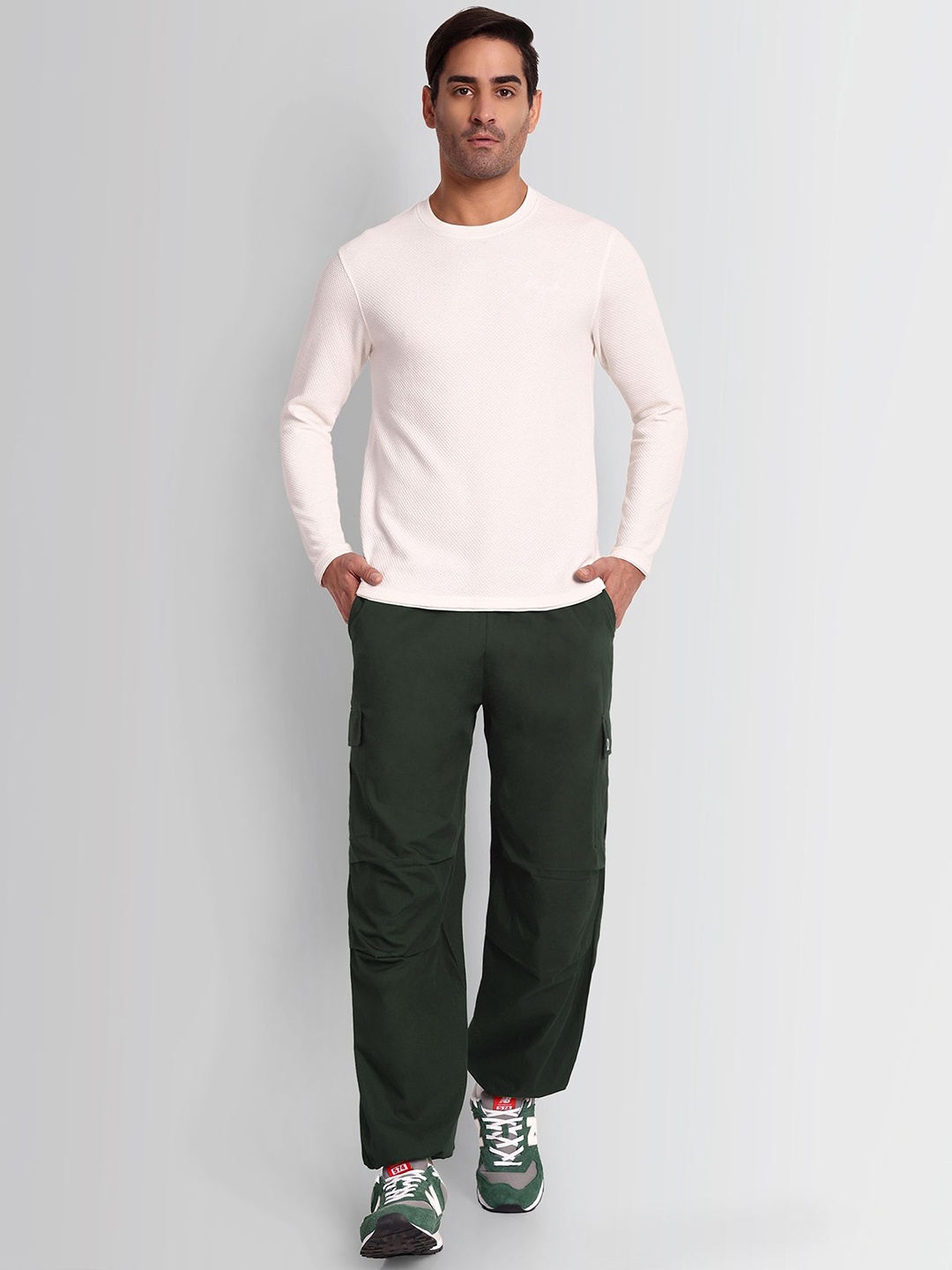 

DCYPHR Men Regular Fit Joggers Style Track Pants, Olive