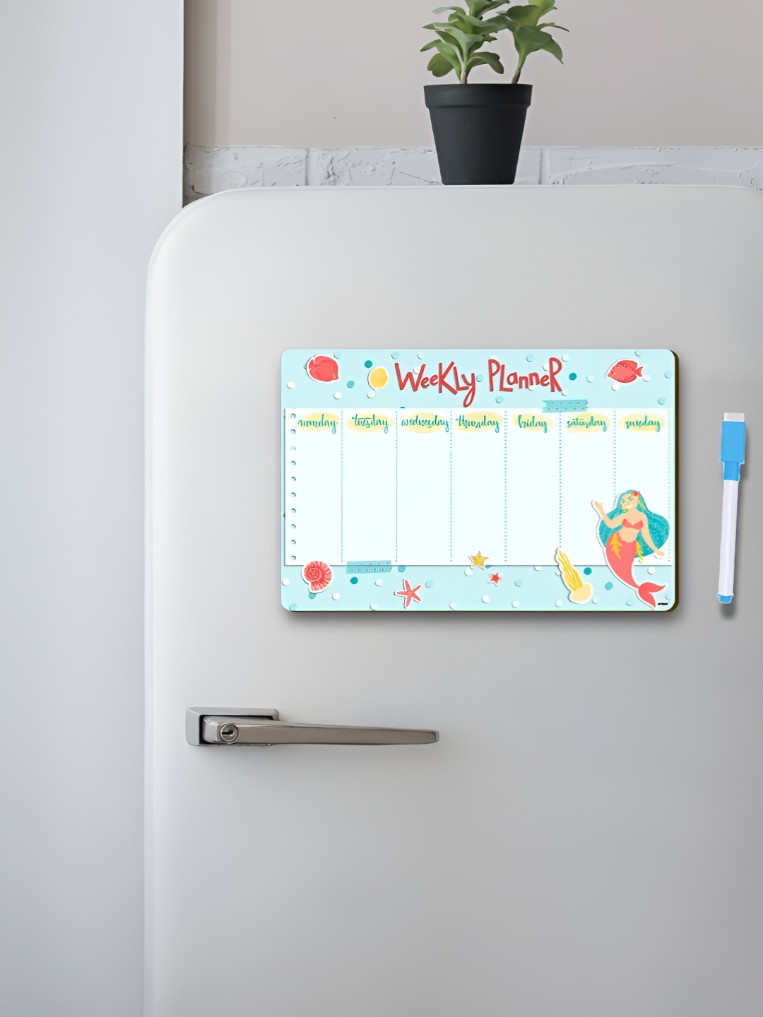 

CVANU Magnetic Planner Sheet Blue Printed Magnetic Planner Sheet