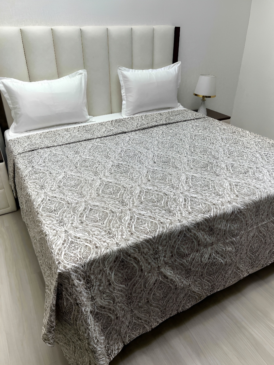 

Pure Decor Brown & White Ethnic Motifs Printed Pure Cotton Duvet Cover