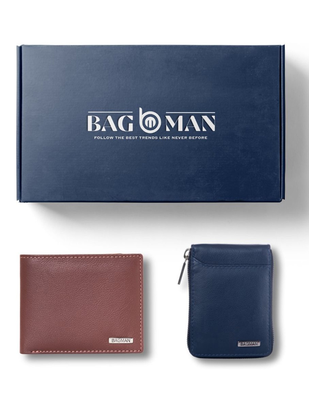 

BAGMAN Unisex Accessory Gift Set of, Navy blue