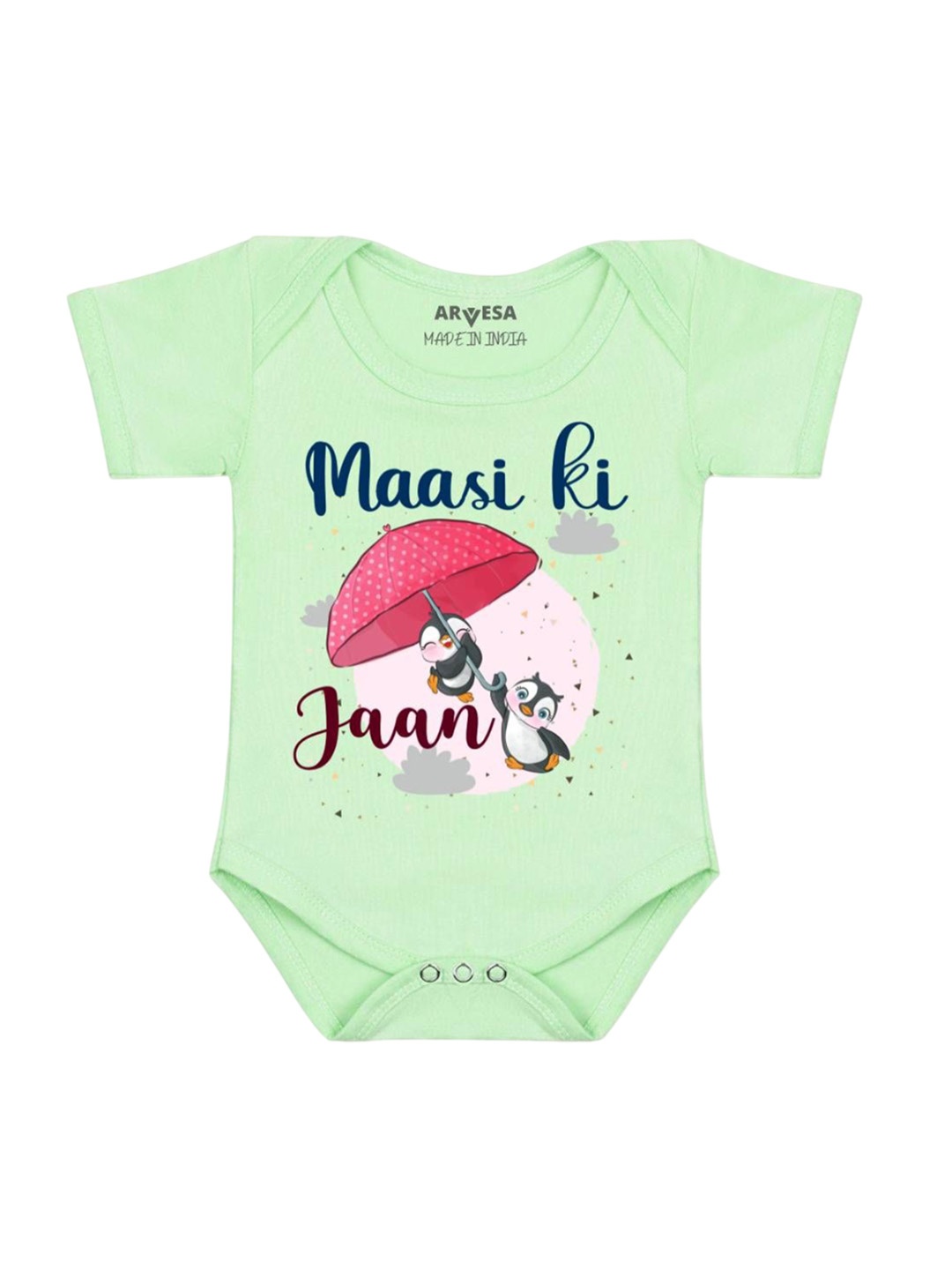 

Arvesa Kids Printed Romper, Green