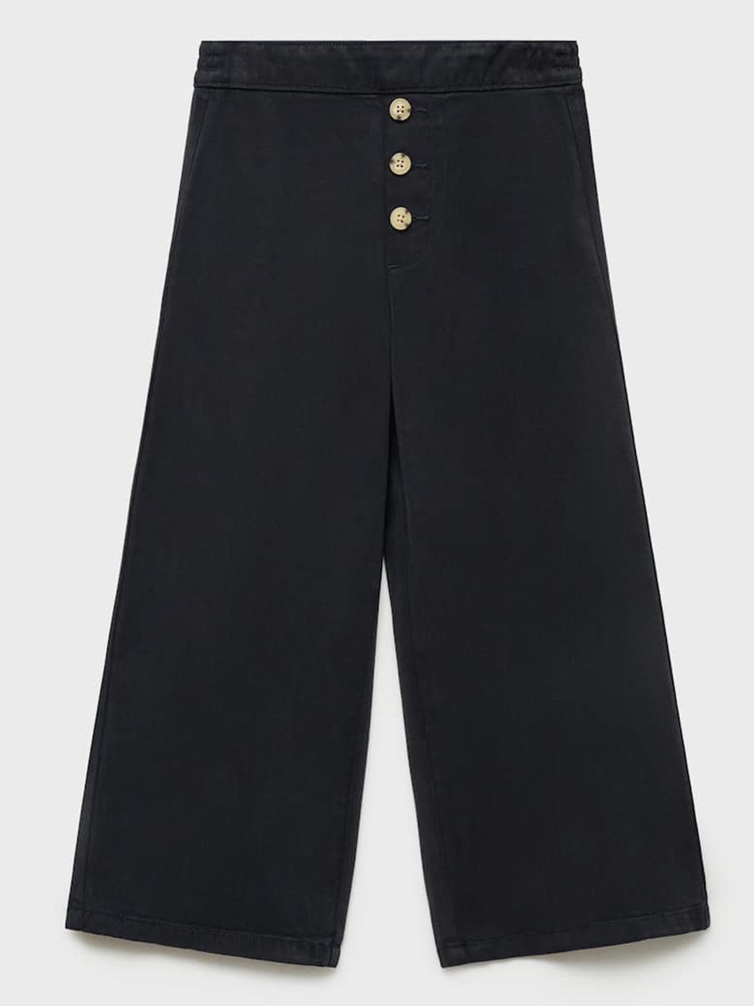 

Mango Kids Girls Straight Culottes Trousers, Black