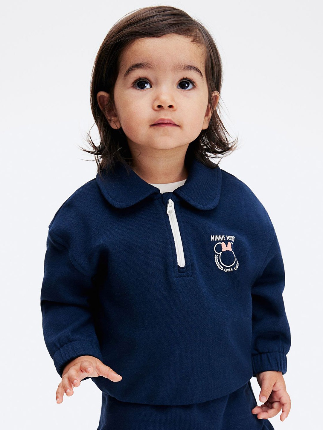 

H&M 2-Piece Motif-Detail Cotton Set, Blue
