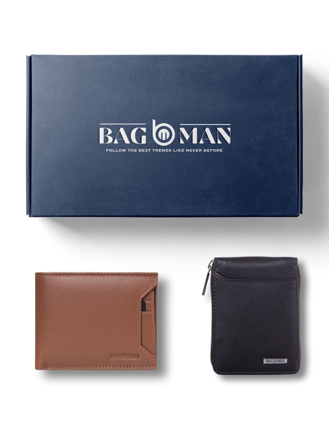 

BAGMAN Unisex Accessory Gift Set of, Brown