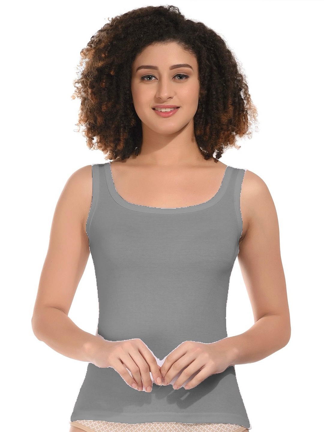 

BODYMIST Cotton Tank Top, Grey