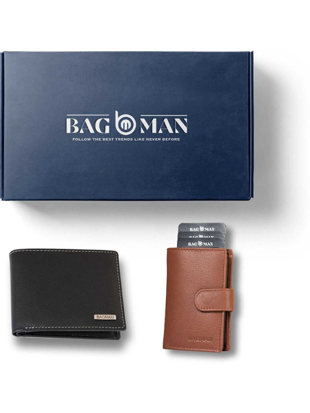 

BAGMAN Unisex Accessory Gift Set of, Black